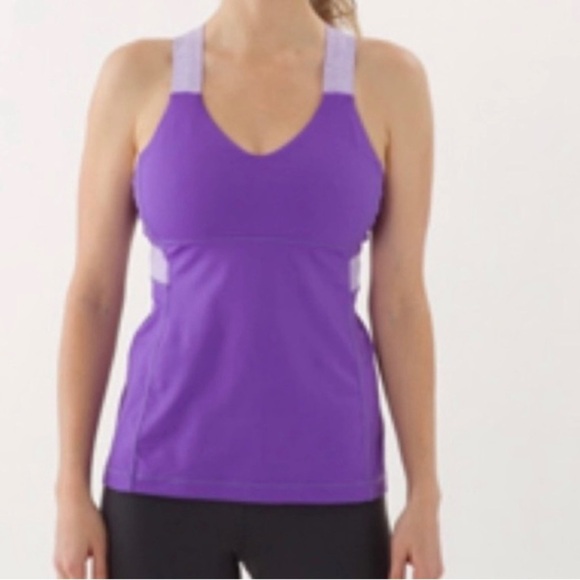 Lululemon Push Your Limits Tank Top Criss Cross size 6 - Picture 1 of 6